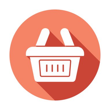 Alışveriş arabası ikon vektör illüstrasyonu 