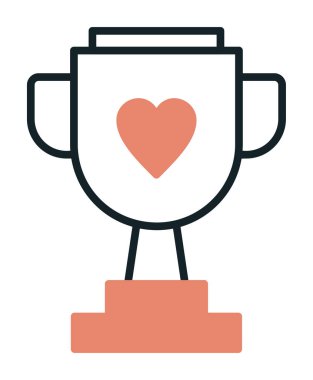 kupa vektör simgesi modern basit tasarım