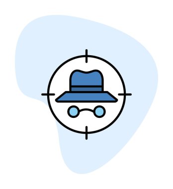 hedef simge, vektör illüstrasyonu basit tasarım