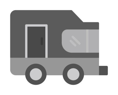 Karavan ikonu. tasarım çizimi. vektör