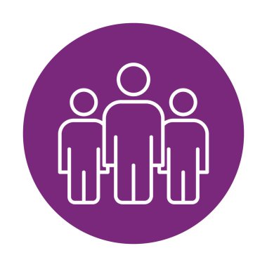 grup insan düz biçim vektör çizimi 