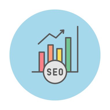 Basit Analitik simge, vektör illüstrasyonu