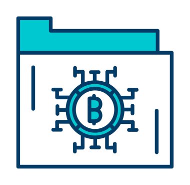 bitcoin. Web simgesi basit illüstrasyon