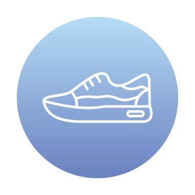 Ayakkabı sporu tasarımı vektör çizimi 