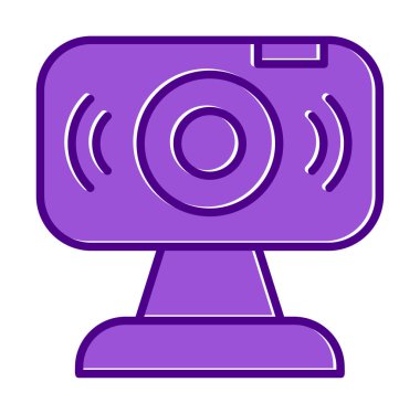 Web kamerası. Web simgesi basit illüstrasyon                   