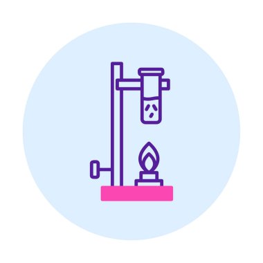 düz Bunsen yazıcı doğrusal simgesi. 