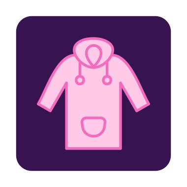 Yağmurluk Web simgesi, vektör illüstrasyonu