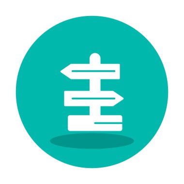 Yön işareti. Web simgesi basit tasarım 