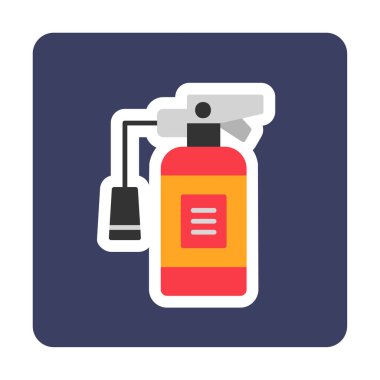 Yangın söndürme simgesinin vektör çizimi                            