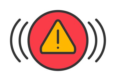 uyarı işareti simgesi, vektör illüstrasyonu  