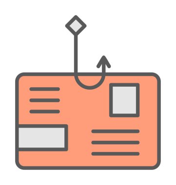 parola phishing simge vektör illüstrasyonu 