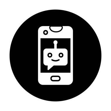 Sohbet simgesi vektör illüstrasyonu