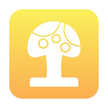 Mushroom icon, vector illustration simple design