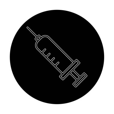 Şırınga ikonu vektör çizimi