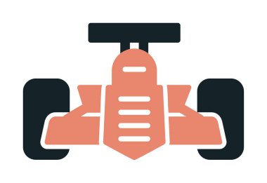 Yarış arabası ikonu vektör çizimi