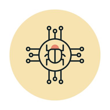 Casus yazılım simgesi vektör illüstrasyon tasarımı