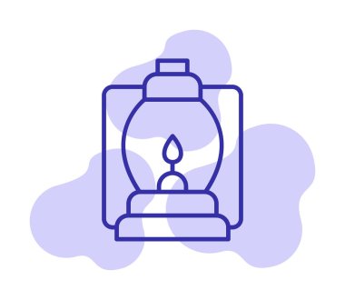 fener düz simgesi, vektör illüstrasyonu 