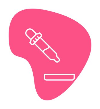 Pipette düz renk vektör ikonu tasarımı 