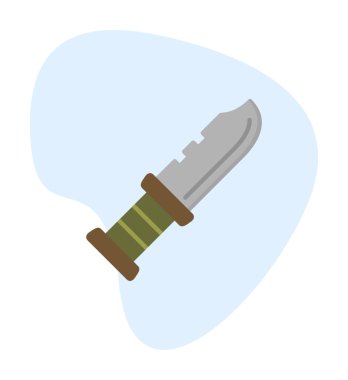 askeri bıçak ikonu vektör illüstrasyon sembolü tasarımı