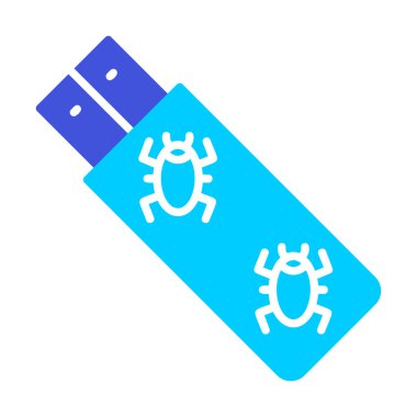 Virüs Pensürücü simgesi vektör illüstrasyonu