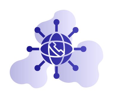 ağ simgesi vektörü. izole vektör sembolü 