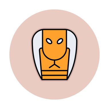 Kobra simgesi işaret vektör çizimi tasarımı