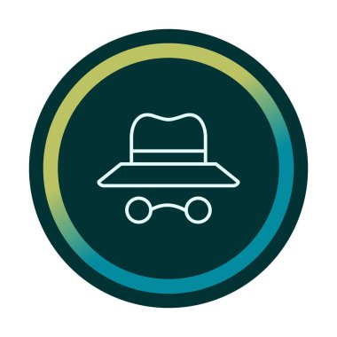 Basit Incognito simgesi, vektör illüstrasyonu