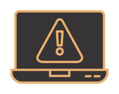 Hata vektör çizimi, Konsept ve grafik tasarım için Adware vektör çizgisi simgesi. 