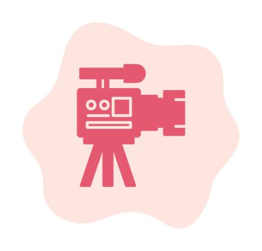 düz basit kamera simgesi vektör illüstrasyon tasarımı