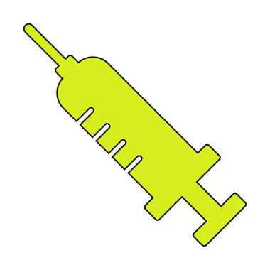 Şırınga ikonu vektör çizimi