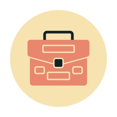 Çanta. Web simgesi basit illüstrasyon  