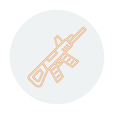 Makine Tüfeği vektör illüstrasyonu