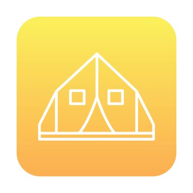 çadır simgesi, vektör çizimi  