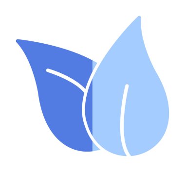 ekoloji sembolü, yaprak simgesi, vektör illüstrasyon grafiği