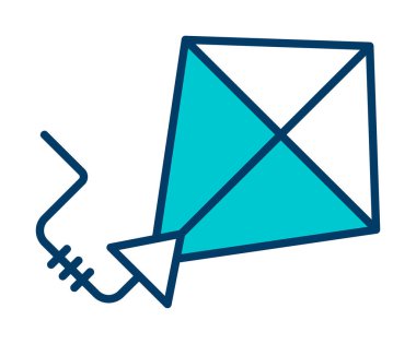 Uçurtma rengi simgesi. vektör illüstrasyonu                      