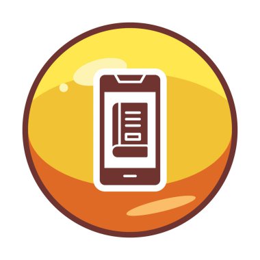 Online book icon, vector illustration 