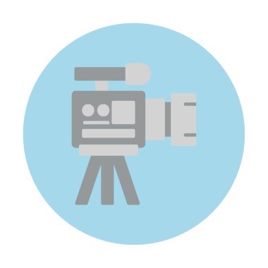 düz basit kamera simgesi vektör illüstrasyon tasarımı