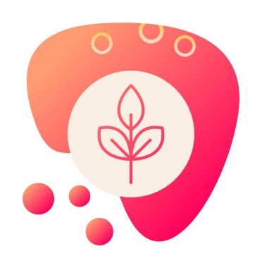 Yaprak logosu tasarımının vektör çizimi. Ekoloji kavramı 