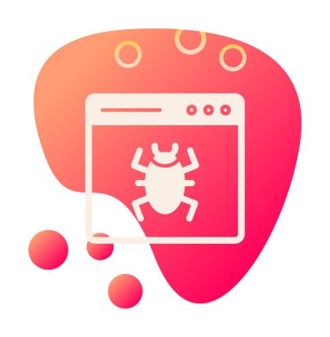 Yasak web sitesi vektör simgesi 