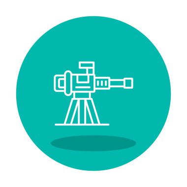 Makine Tüfeği vektör illüstrasyonu