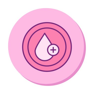 Kan damlası ağ simgesi, vektör illüstrasyonu 