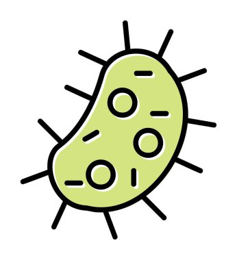 düz basit Amoeba simge vektör illüstrasyon tasarımı