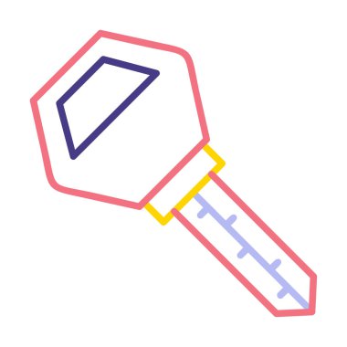 Araba anahtarı simgesi. düz dizayn. vektör illüstrasyonu 