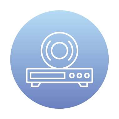 CD çalar simge vektör çizim