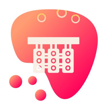 Trafik ışıkları web simgesi, vektör çizim 