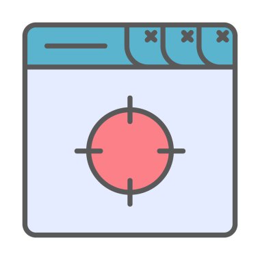 hedef simge, vektör illüstrasyonu basit tasarım