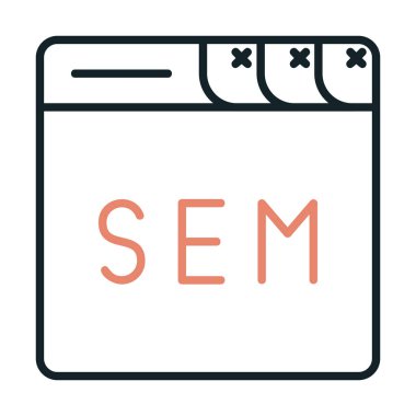 tarayıcı web simgesi, vektör illüstrasyonu 