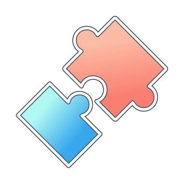 Bulmaca simgesi izole edildi. iş vektörü illüstrasyon tasarım şablonu