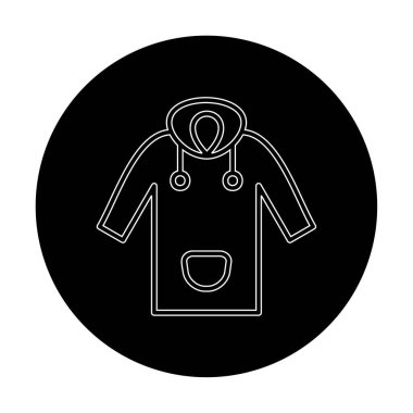 Yağmurluk Web simgesi, vektör illüstrasyonu