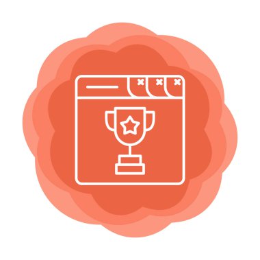 kupa ikonu vektör illüstrasyonu